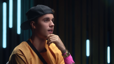 Justin Bieber speaks in 'Seasons.'