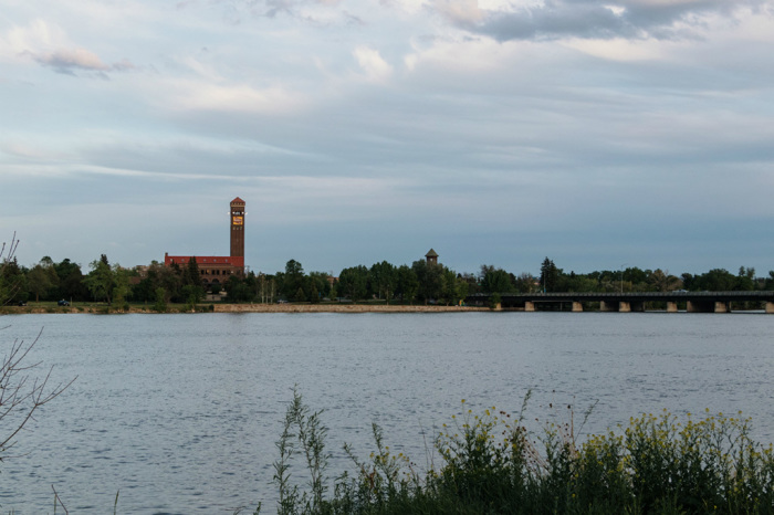 The Missouri River at Great Falls, Montana.