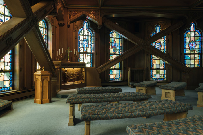 The Sky Chapel at First United Methodist Church in Chicago, Illinois, which claims to be the world’s tallest church. 