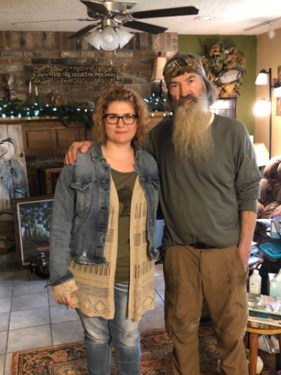 Phil Robertson with his daughter Phyllis