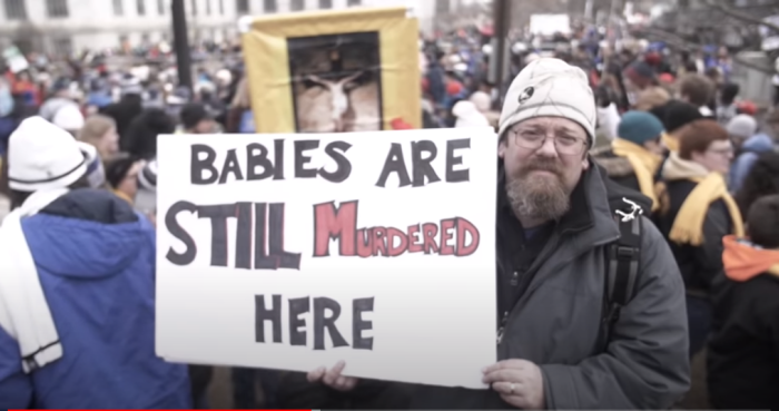 A still photo from the documentary film 'Babies Are Still Murdered Here,' released in October 2019. 