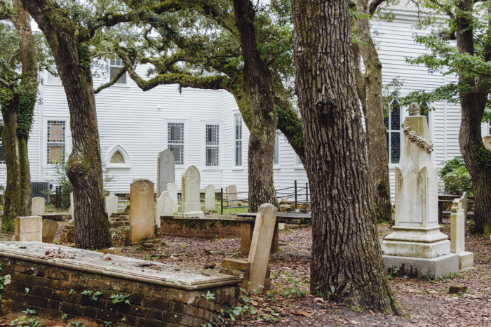 The Old Burying Ground in Beaufort, North Carolina. 