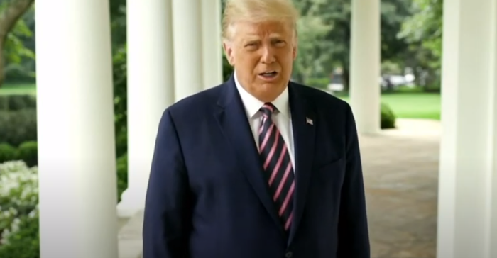 President Donald Trump delivers remarks at the 2020 Values Voter Summit, Sept. 25, 2020.