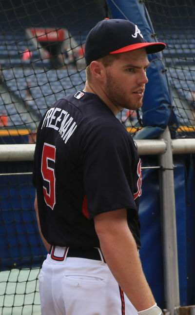 Freddie Freeman, first baseman for the Atlanta Braves