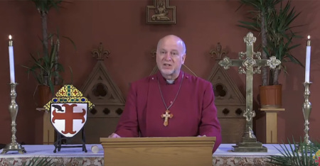 The Rt. Rev. William Love, IX Bishop of Albany, gives his address at the 152nd annual Diocesan Convention on Oct. 24, 2020. 