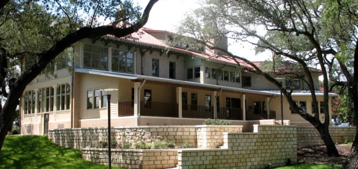 Rather House, a building on the campus of the Seminary of the Southwest, an Episcopal Church seminary based in Auston, Texas