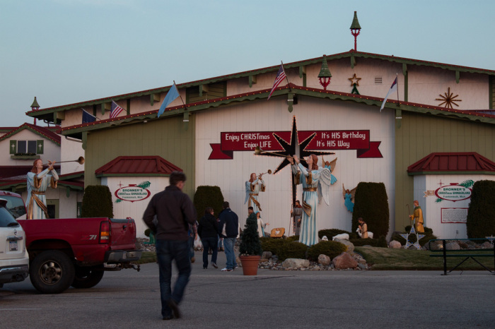 Bronner’s Christmas Wonderland in Frankenmuth, Michigan, is the world’s largest Christmas store. 