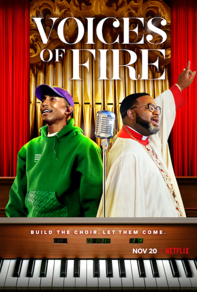 'Voices of Fire' series cover, Bishop Ezekiel Williams and Pharrell Williams, 2020