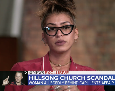 Ranin Karim, who says she had an affair with former Hillsong Church pastor Carl Lentz, speaks in her first televised interview about their alleged relationship. 