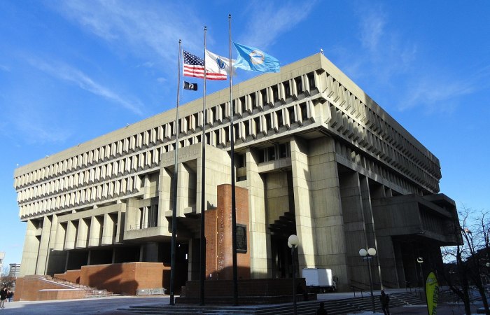 Boston City Hall in Boston, Massachusetts