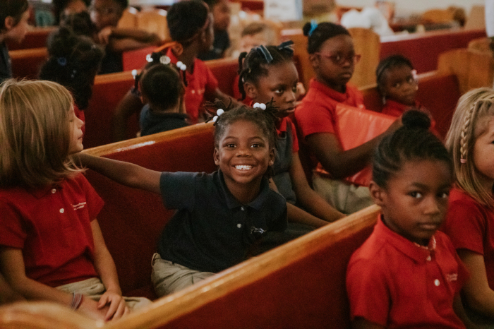 Students at Peace Preparatory Academy in Atlanta, Georgia.