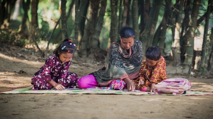 Tribin is a mother in Bangladesh who struggled to feed her little girls. 