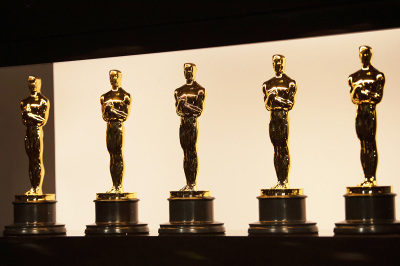 In this handout photo provided by A.M.P.A.S. Oscars statuettes are on display backstage during the 92nd annual Academy Awards at the Dolby Theatre on February 09, 2020, in Hollywood, California. 