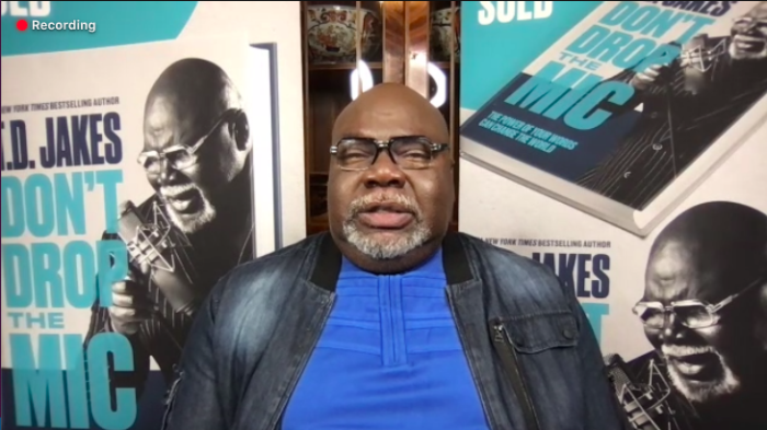 Bishop T.D. Jakes of The Potter's House Church in Dallas, Texas, speaks during a Zoom call with The Christian Post and other reporters on April 22, 2021. 