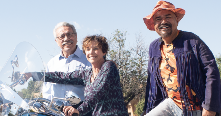 L to R: Edward James Olmos , Kathleen Quinlan, George Lopez and Edward James Olmos in WALKING WITH HERB--in theaters nationwide April 30. 