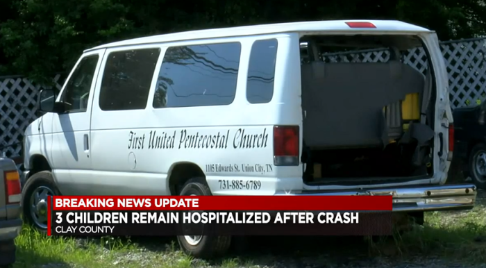 The Union City First United Pentecostal Church van.