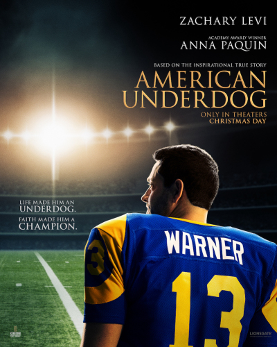 American Underdog official movie cover, 2021