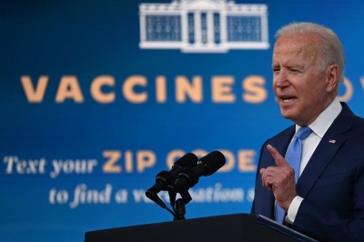 U.S. President Joe Biden delivers remarks on the COVID-19 response and the vaccination program at the White House on Aug. 23, 2021, in Washington, D.C. 