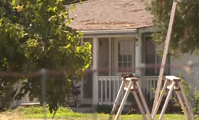 The home in Elverta, California, where two teenagers reportedly attempted to kill their mom and their younger brother on Sept. 27, 2021.