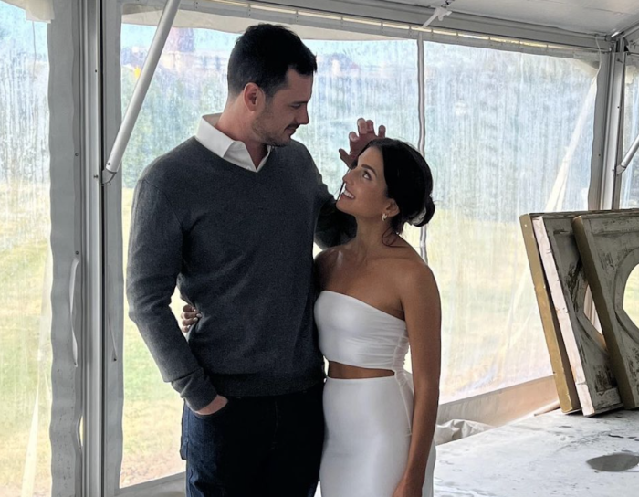 Ben Higgins and Jessica Clarke at their wedding rehearsal, Nov 12, 2021.