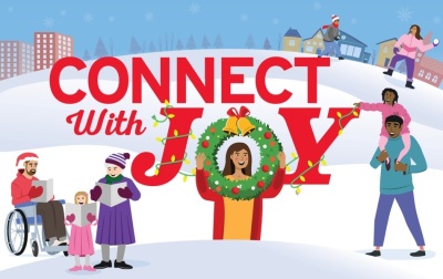 Characters are shown in a graphic for the Advent-Neighbors national advertising campaign launched by The United Methodist Church in late November of 2021. 