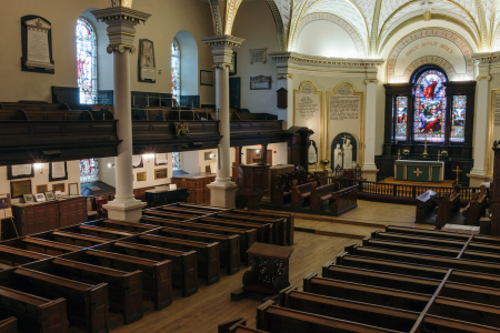 The Anglican Cathedral of the Holy Trinity in Quebec City, Canada.