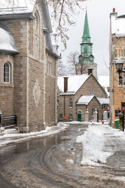 Reminders of Quebec City’s religious heritage are everywhere in the old town. 