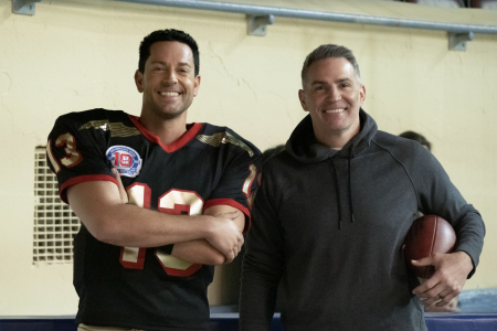 Kurt Warner and Zachary Levi.