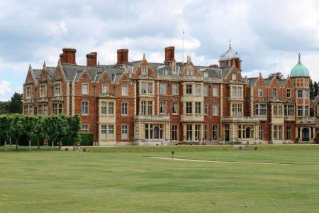 Sandringham House is where the royal family spends Christmas.