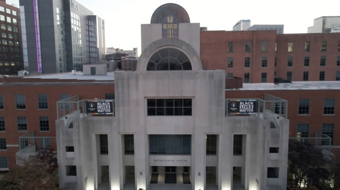 The Presbyterian Center, headquarters of the Presbyterian Church (USA), located in Louisville, Kentucky. 