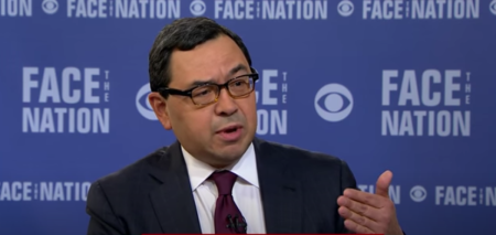 Miguel Estrada, unsuccessfully nominated by President George W. Bush to serve on the U.S. Court of Appeals for the District of Columbia Circuit, appears on CBS' 'Face the Nation,' March 20, 2016.