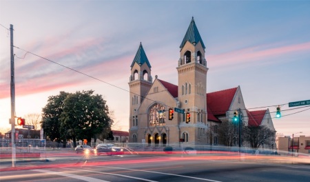 Duke Memorial United Methodist Church of Durham, North Carolina. 