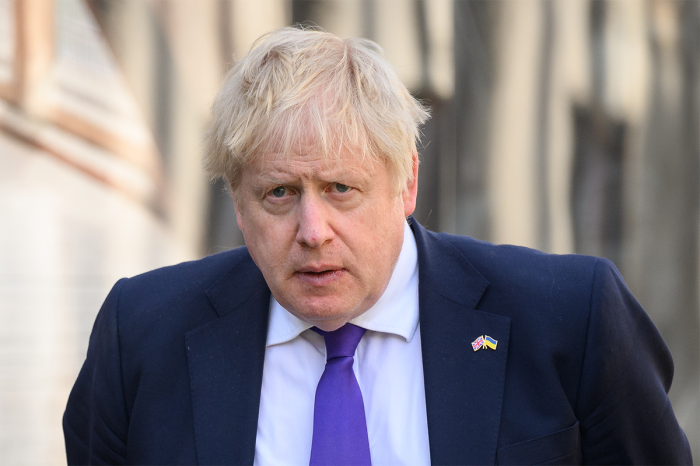 Prime Minister Boris Johnson walks to his car following a memorial service for those killed in the Westminster terror attack, March 22, 2022, in London, England. On this day in 2017, a man mowed down pedestrians on Westminster Bridge, killing 4, before fatally stabbing PC Keith Palmer near New Palace Yard. 