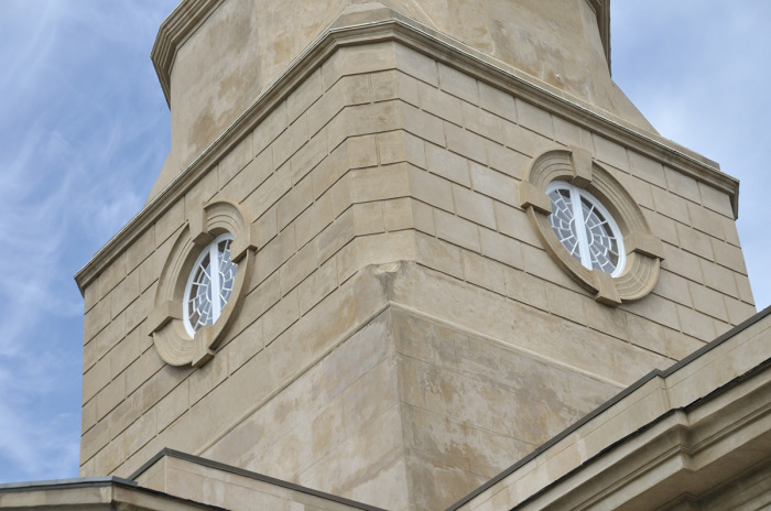 The tower of the St Philips Episcopal church in Charleston, South Carolina.