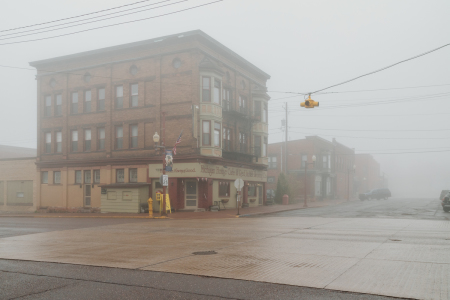 The old mining town of Calumet in Michigan’s Keweenaw Peninsula. 