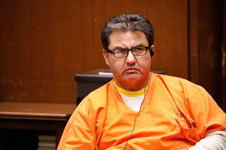 Naason Joaquin Garcia, the leader of a Mexico-based evangelical church with a worldwide membership of more than 1 million appeared for a bail review hearing in Los Angeles Superior Court on July 15, 2019. - He is charged with crimes including forcible rape of a minor, conspiracy and extortion. 