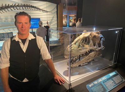 Tom Meyer, an expert in memorizing books of the Bible, seen at the Creation Museum in Petersburg, Kentucky. In 2022, Meyer volunteered at the Museum to teach a class on memorizing Scripture. 