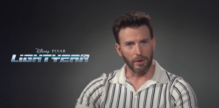 Actor Chris Evans discusses the same-sex kiss in the upcoming film 'Lightyear' in an interview with Reuters, June 9, 2022.