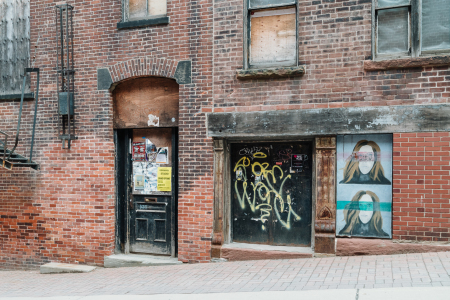 The streets of Saint John, New Brunswick. 