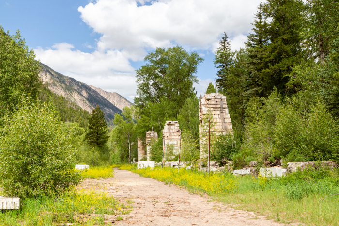 Ruins from the old marble mill in Marble, Colorado. 