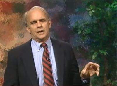 Frederick Buechner, a Presbyterian minister, theologian and author, giving a sermon on local TV in Chicago, Illinois in 1991. 