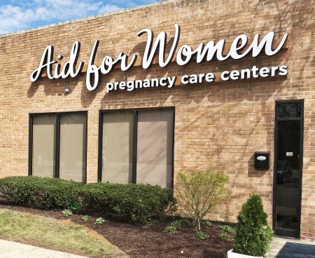 The Aid for Women office in Flossmoor, Illinois, one of the organization's five center locations.