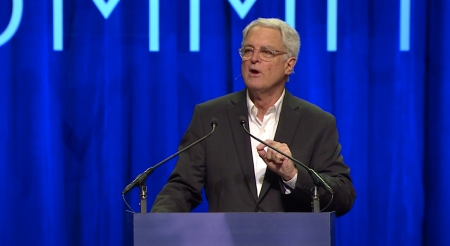 Evangelical pollster George Barna speaks at the Family Research Council's Pray Vote Stand Summit in Atlanta, Georgia, on Sept. 16, 2022. 