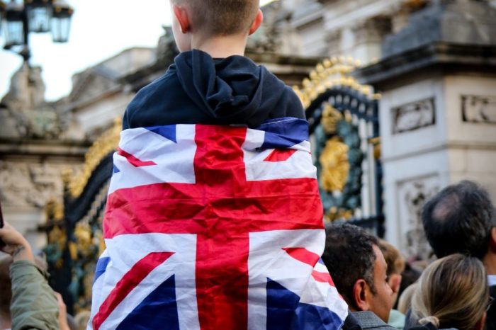 A crowd gathers in the United Kingdom following the death of Her Majesty Queen Elizabeth II.