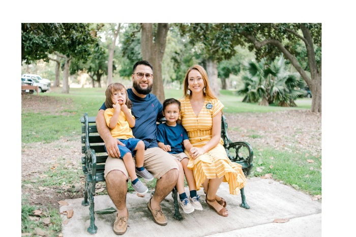 Dora Esparza and her family. 