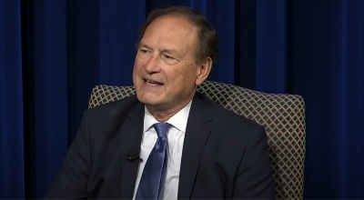 Supreme Court Justice Samuel Alito speaks at an event hosted by The Heritage Foundation on Tuesday, Oct. 25, 2022. 