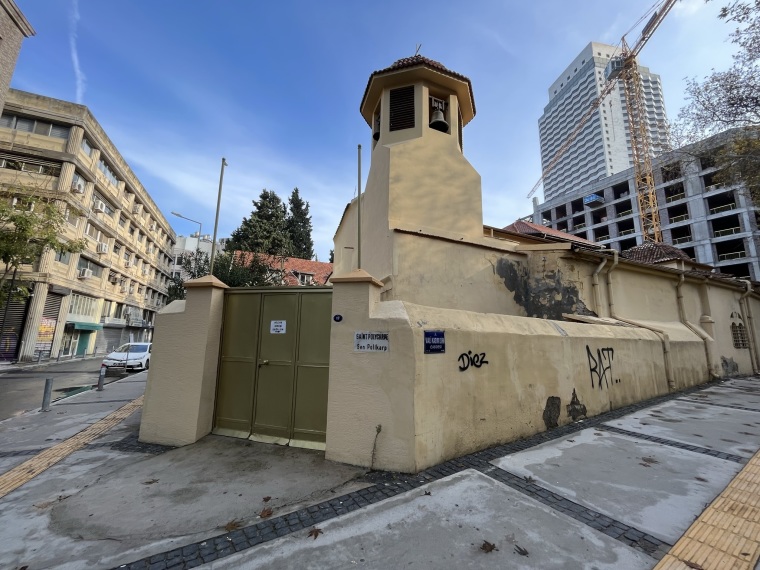 The Saint Polycarp Church in Izmir, Turkey, is an active church built in 1625 with the permission of the Ottoman Sultan Suleiman I and at the request of the French King Louis XIII.