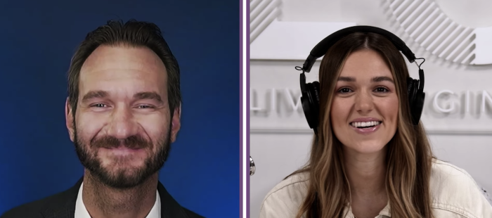 Nick Vujicic and Sadie Robertson 