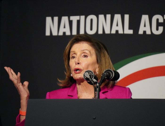 Nancy Pelosi speaks at the MLK Breakfast 2023 