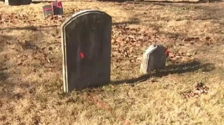 Unmarked graves of enslaved people rest outside the Sacred Heart Catholic Church in Bowie, Maryland.